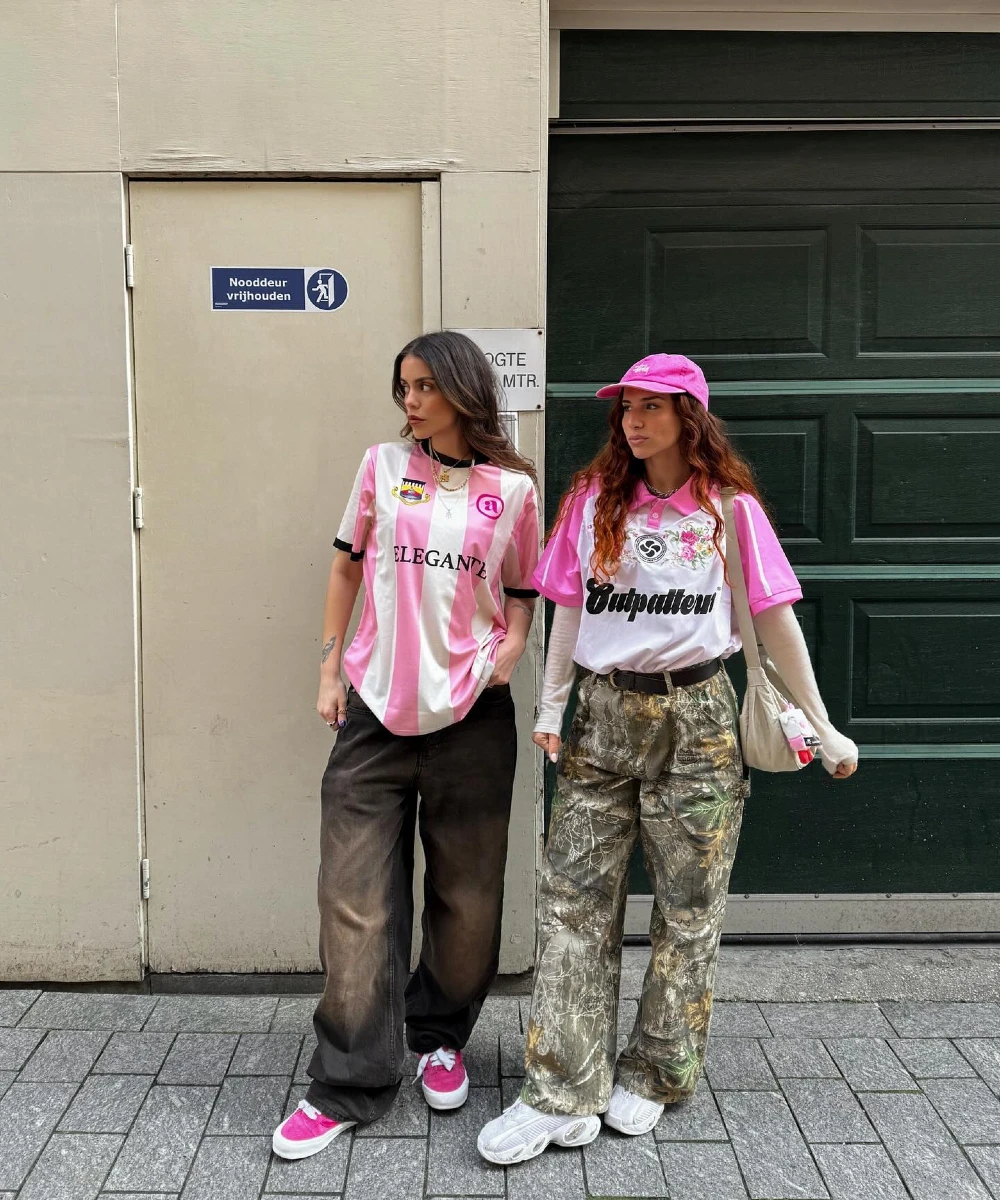 Layered Jerseys with Statement Pants