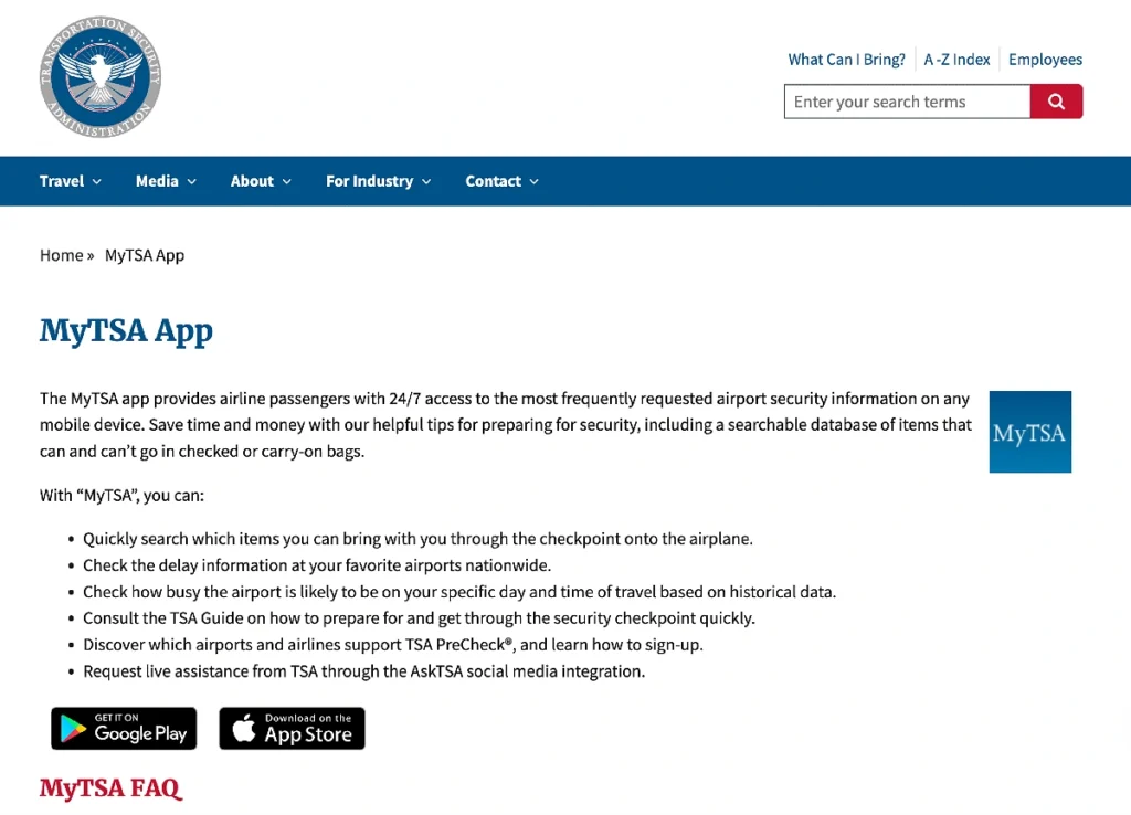 Use the MyTSA App to Perfect Your Arrival Time