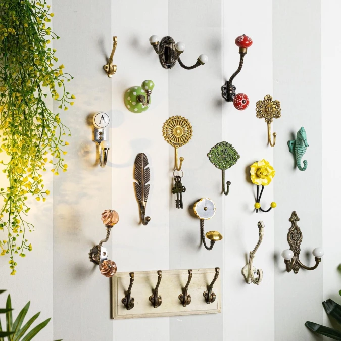 Eclectic Vintage Hook Gallery Wall