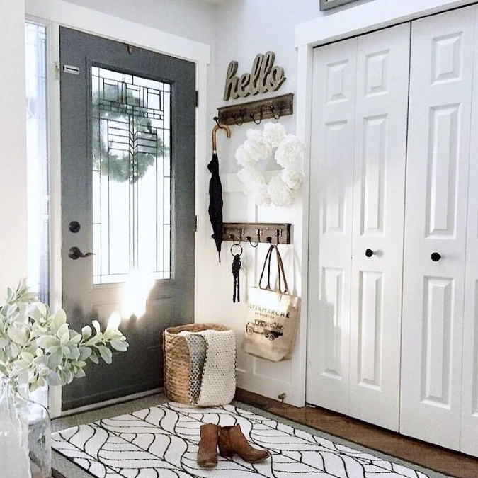 Stacked Rustic Entryway Hook Racks