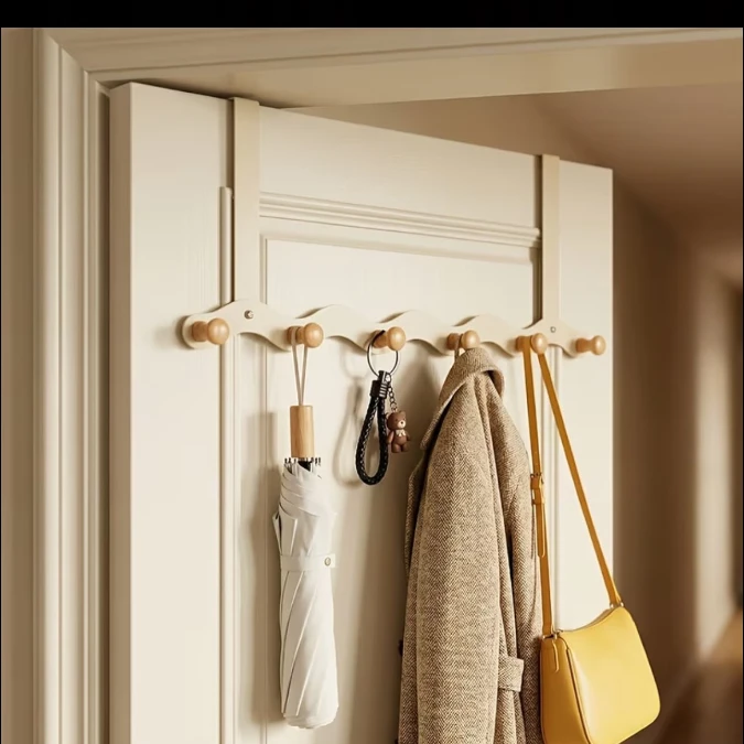 Wavy Over The Door Hook Organizer