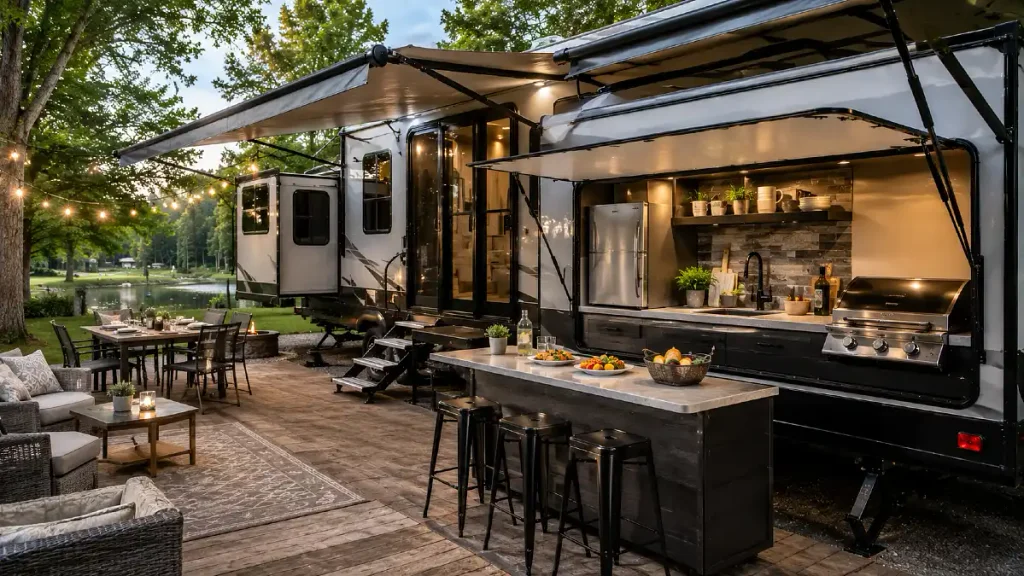 Salem Villa 42QBQ Makes Outdoor Cooking Part of Long Stay Camping