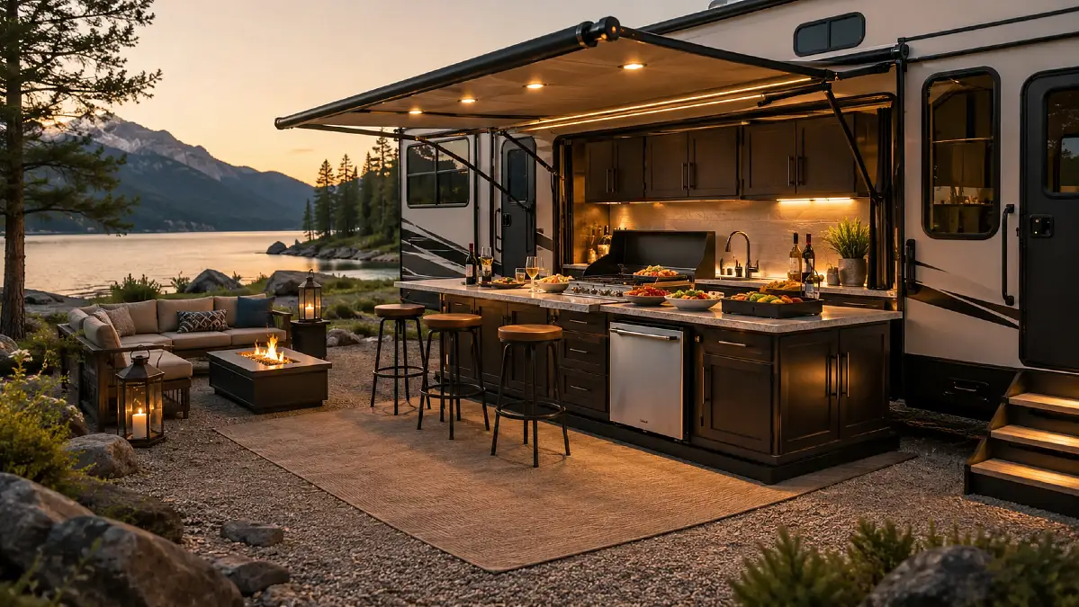 15 Outdoor Kitchens Built Into RVs — #6 Beats Most Real Kitchens